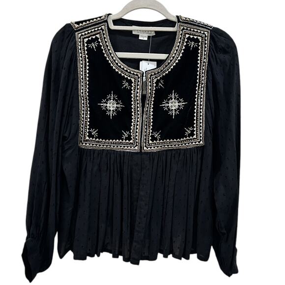 NWT Anthropologie Velvet by Graham & Spencer Beaded Jacket - Picture 6 of 7